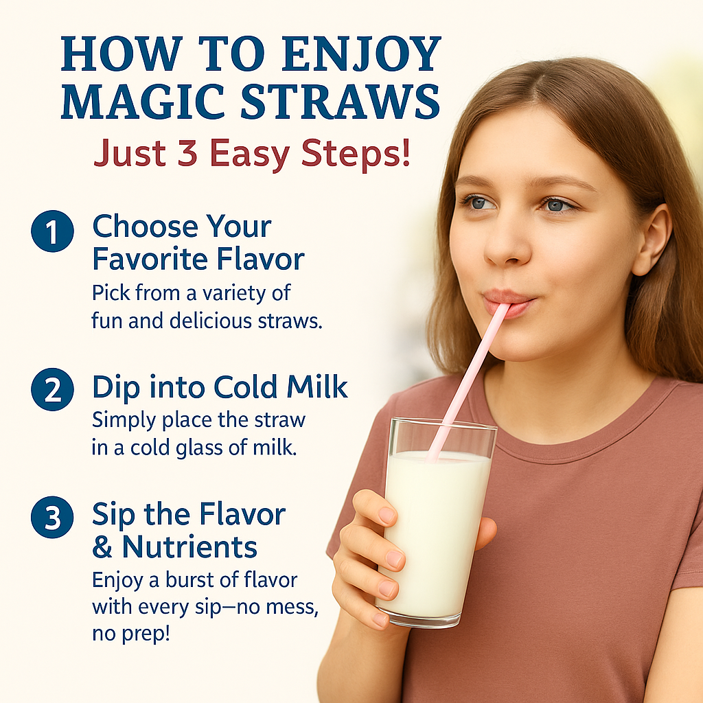 Chocolate Milk Magic Flavoring Straws – 24 Pack