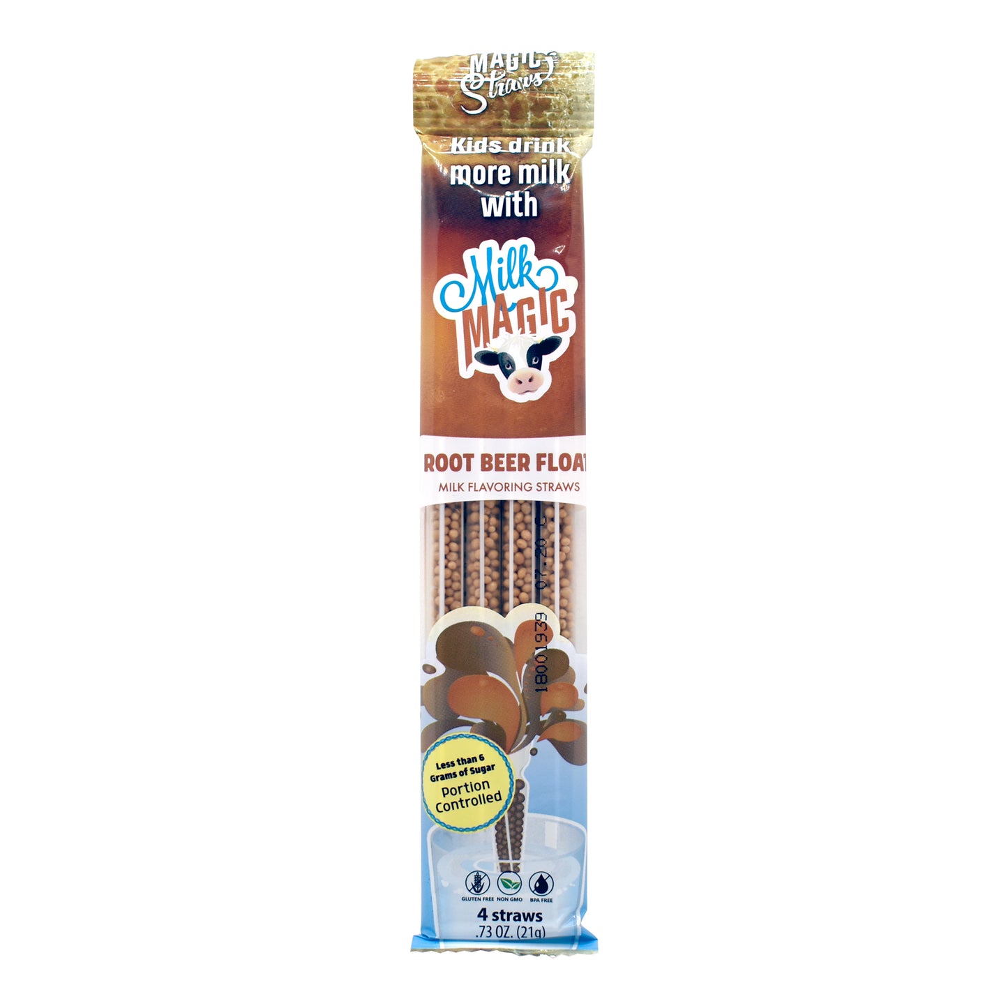Root Beer Float Milk Magic Flavoring Straws – 4 Pack