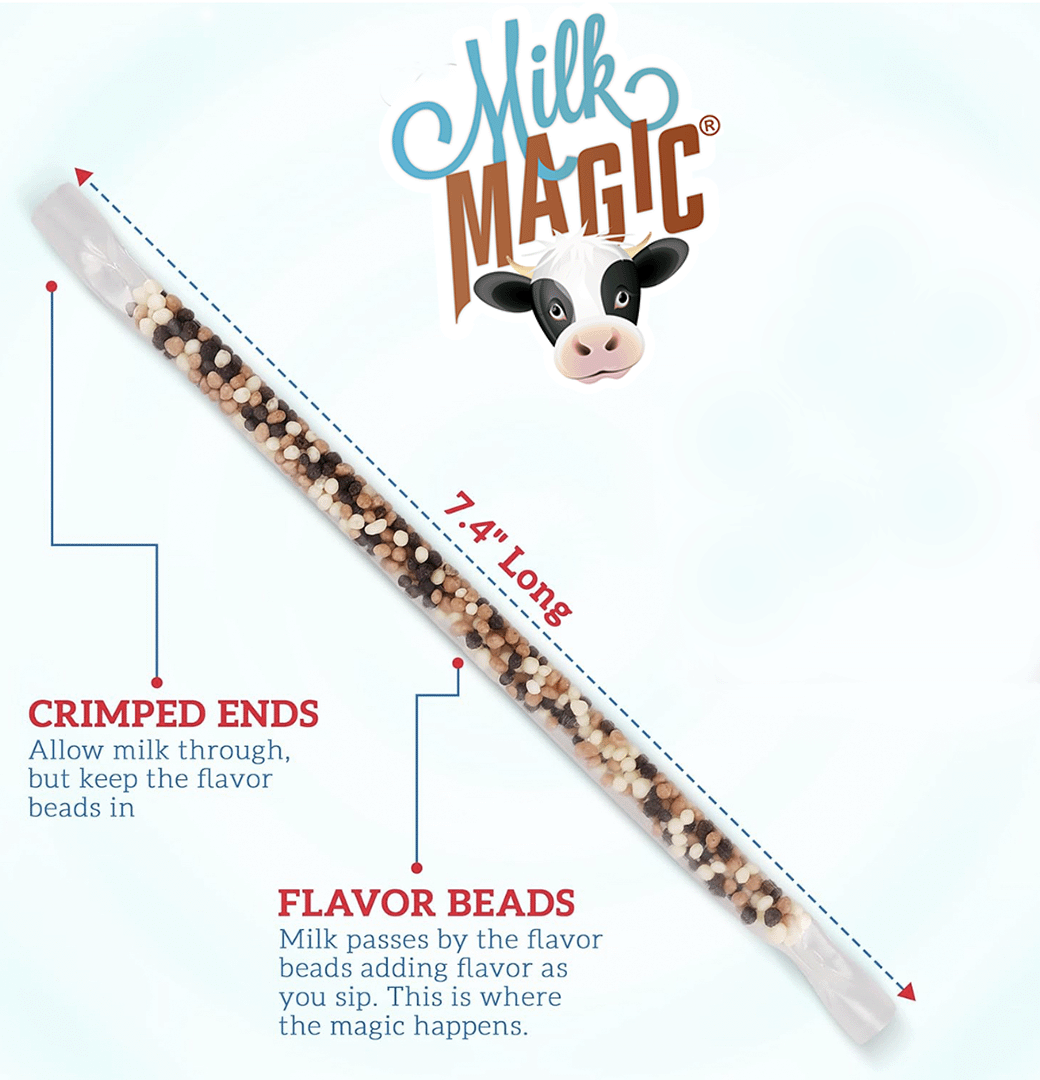 Chocolate Peanut Butter Milk Magic Flavoring Straws – 4 Pack