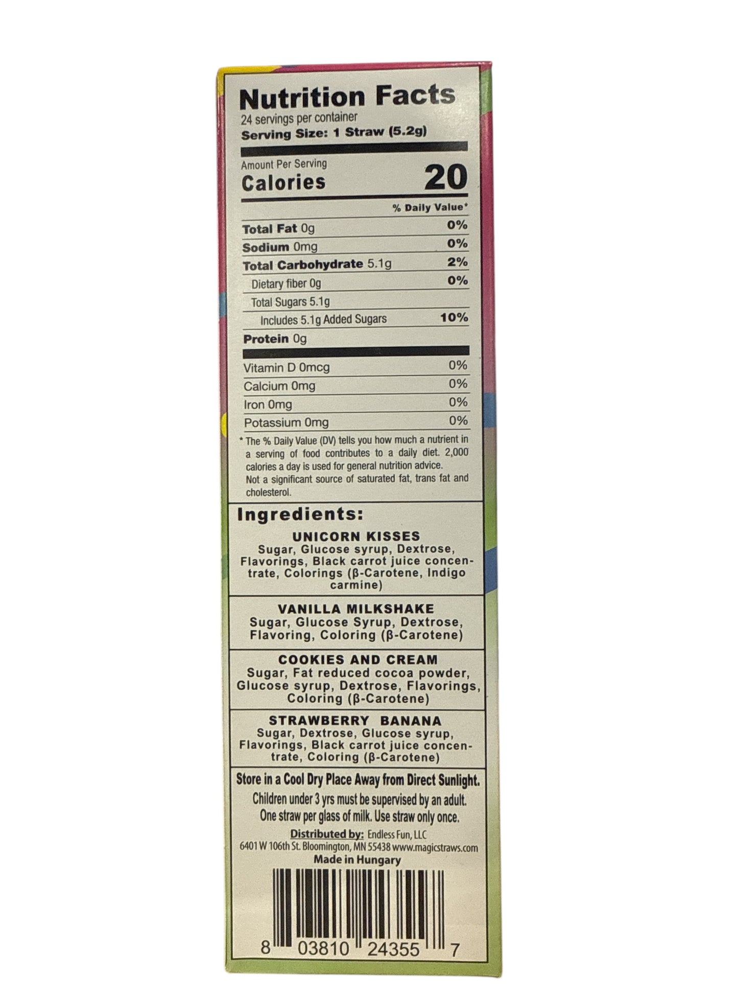Milk Magic Flavoring Straws – 24 Count Variety Pack