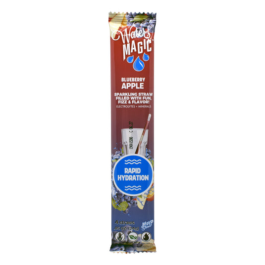 Blueberry Apple Water Magic Flavoring Straws – 4 Pack