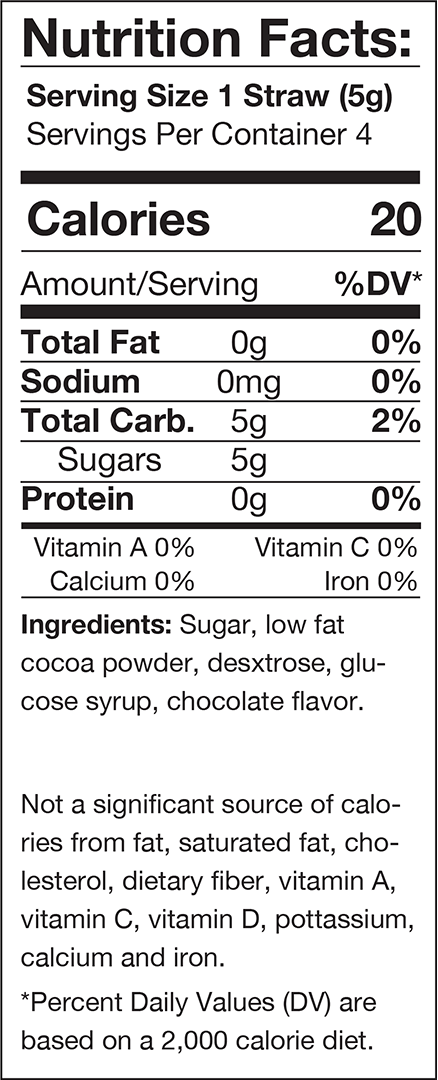 Chocolate Milk Magic Flavoring Straws – 4 Pack
