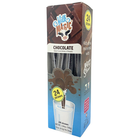 Chocolate Milk Magic Flavoring Straws – 24 Pack