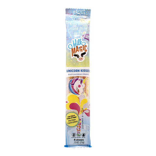 Unicorn Kisses Milk Magic Flavoring Straws – 4 Pack