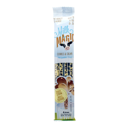 Cookies & Cream Milk Magic Flavoring Straws – 4 Pack
