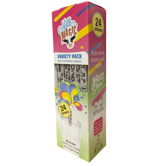 Milk Magic Flavoring Straws – 24 Count Variety Pack